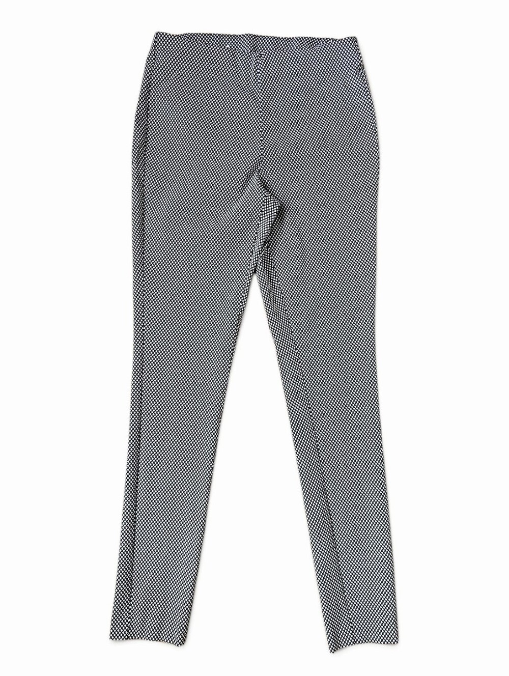Michael Kors Black and White Micro-Check Women's Stretch Leggings Pants, Size M